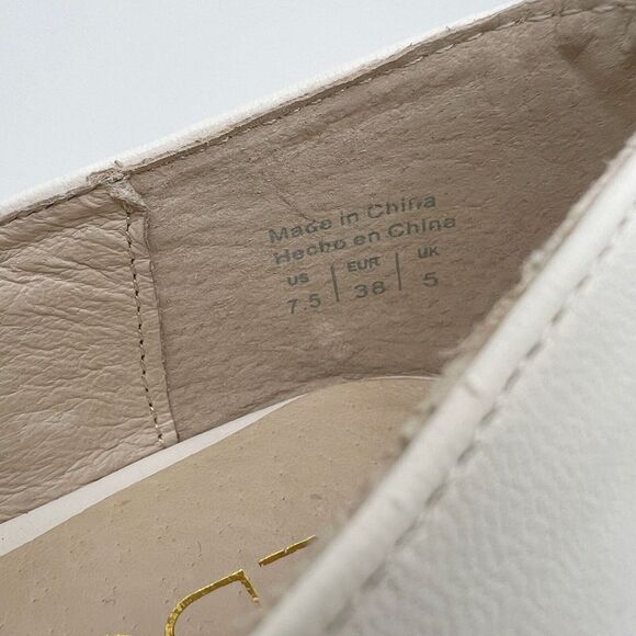 Aldo Women's Flats White Tassels Ballerina Shoes Size 7.5 - Picture 6 of 10